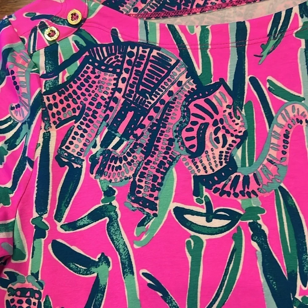 Lilly Pulitzer UPS 50+ mini Sophie dress in Mandevilla pink extra lucky L&XL NWT
